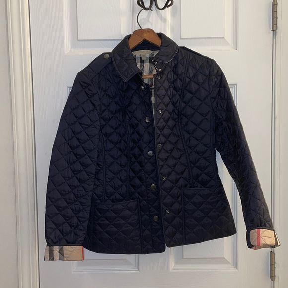Burberry Jackets & Blazers - Navy Blue Burberry Coat